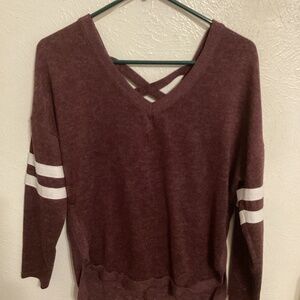No boundaries Maroon top( medium)